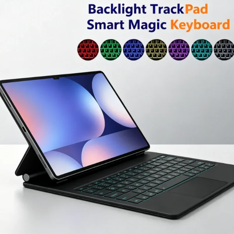 Backlight Touchpad Magnetic Keyboard Luxury Magic Case for 14.6 Inch Samsung Galaxy Tab S10 Ultra S9 Ultra S8 Ultra