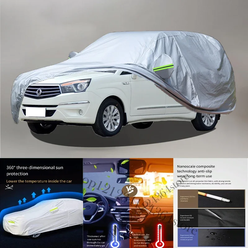 

For SsangYong Rodius Auto Anti snow Anti dust Anti-uv Anti peeling paint And Anti Rainwater 210t car cover Car cover protection