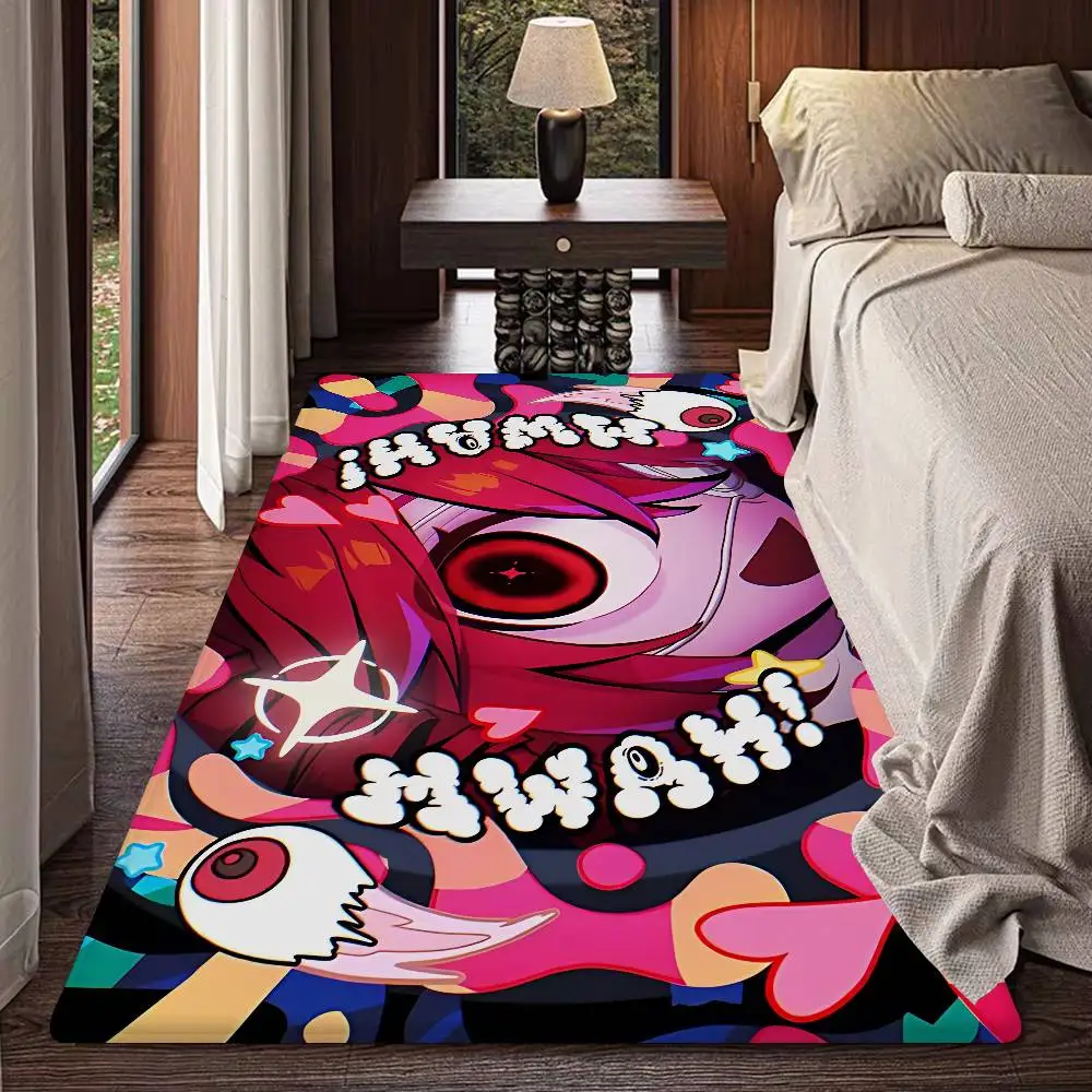 Popular Virtual Singer Kasane Teto Room Mats Retro Multiple Choice Living Room Kitchen Rug Non-Slip Welcome Rug