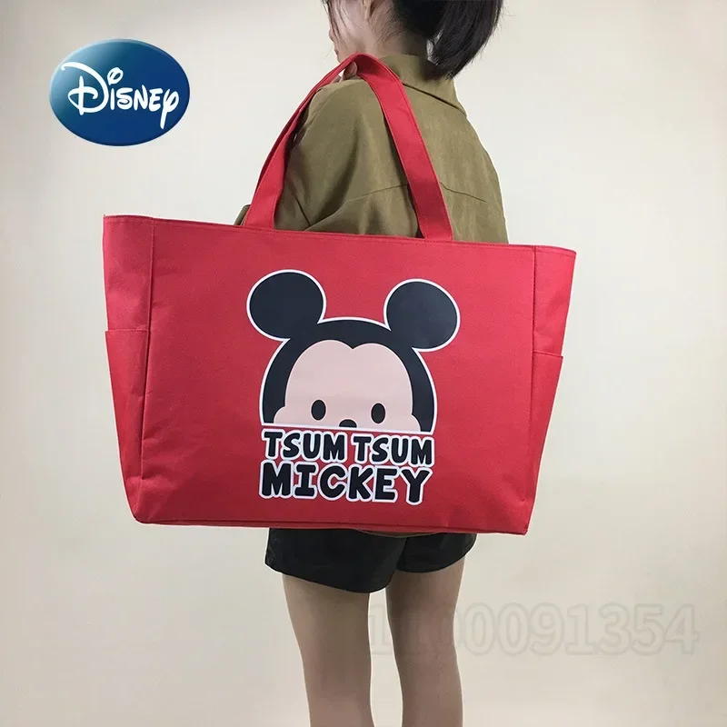 Disney Mickey Neue Windel Tasche Handtasche Luxus Marke Baby Windel Tasche Große Kapazität Hohe Qualität Mode Handheld Lagerung Tasche