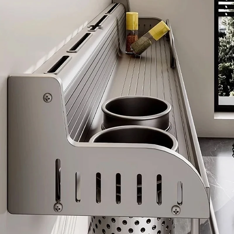 

Kitchen Spice Storage Knives Holder Knife Stand Spice Rack Organizer Knives Holder Spoon and Chopsticks Rest Hanging Organizers