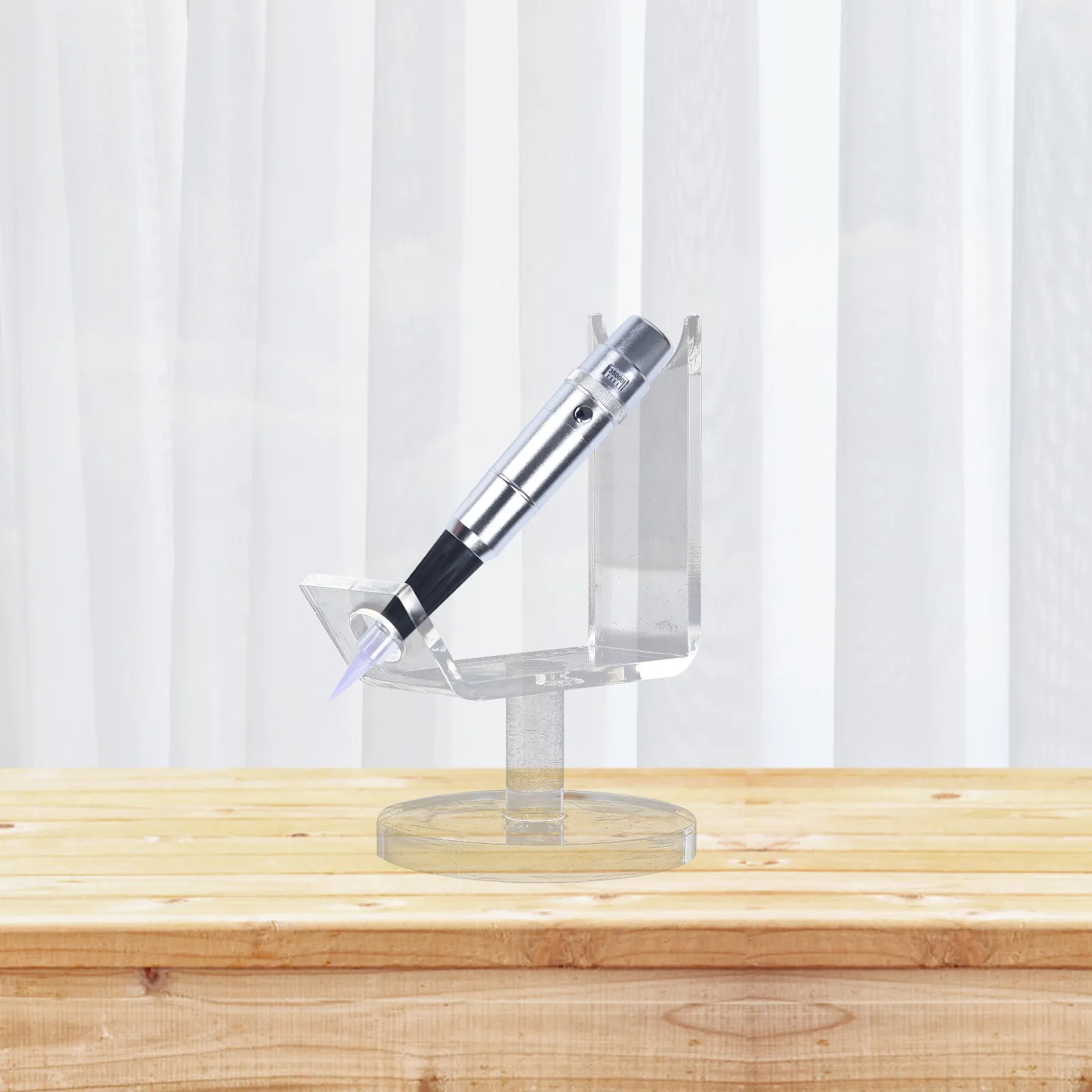 1Pcs Acrylic Display Stand Tattoo Pen Rack Eyebrow Pen Holder Transparent Desktop Display Rack Multi-Functional