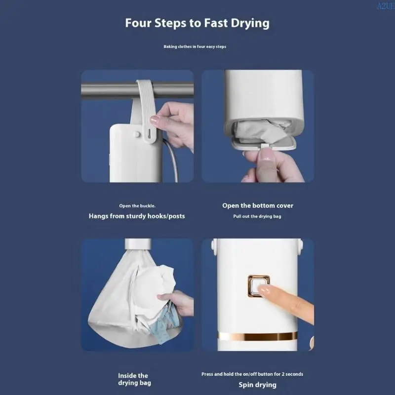 A2UE Convenient Small Dryer Foldable Dryer Hanging Dryer Small Clothes Dryer Laundry Dryer Plastic Texture for Clothing