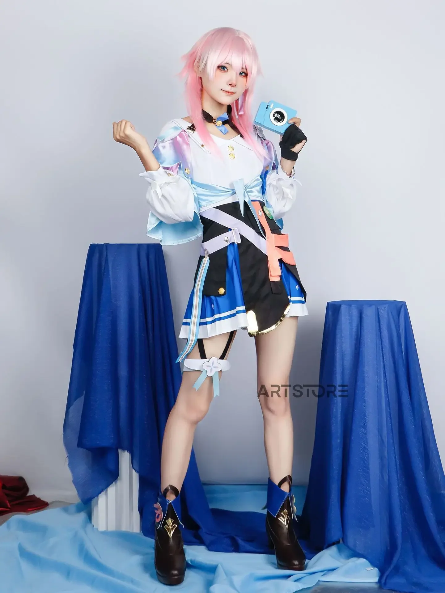 Honkai: Star Rail Cosplay Costume pour femme, 7 mars, fête d'Halloween, jeu Cos, carnaval, tenue de fête d'Halloween, robe uniforme