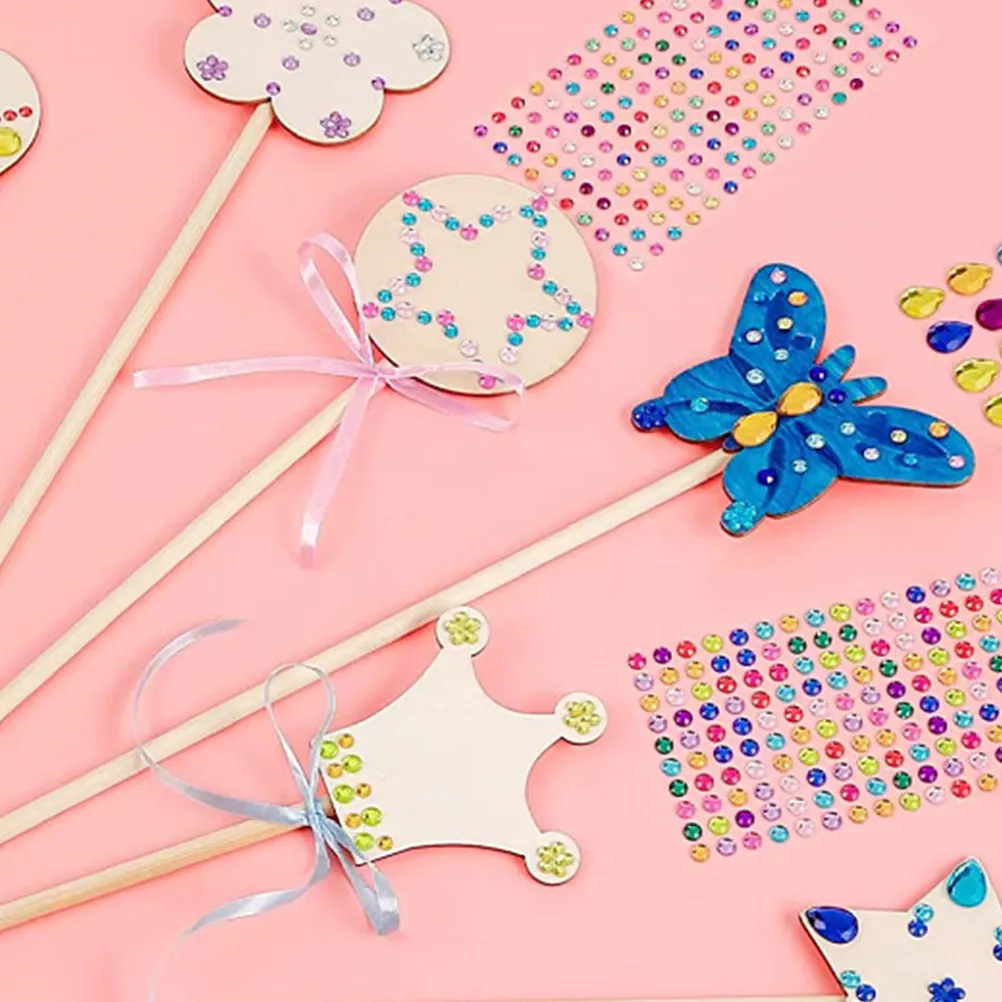 

18 шт. натуральных деревянных палочек для творчества, заготовок для росписи, рисования, граффити, праздничного декора, креативных занятий