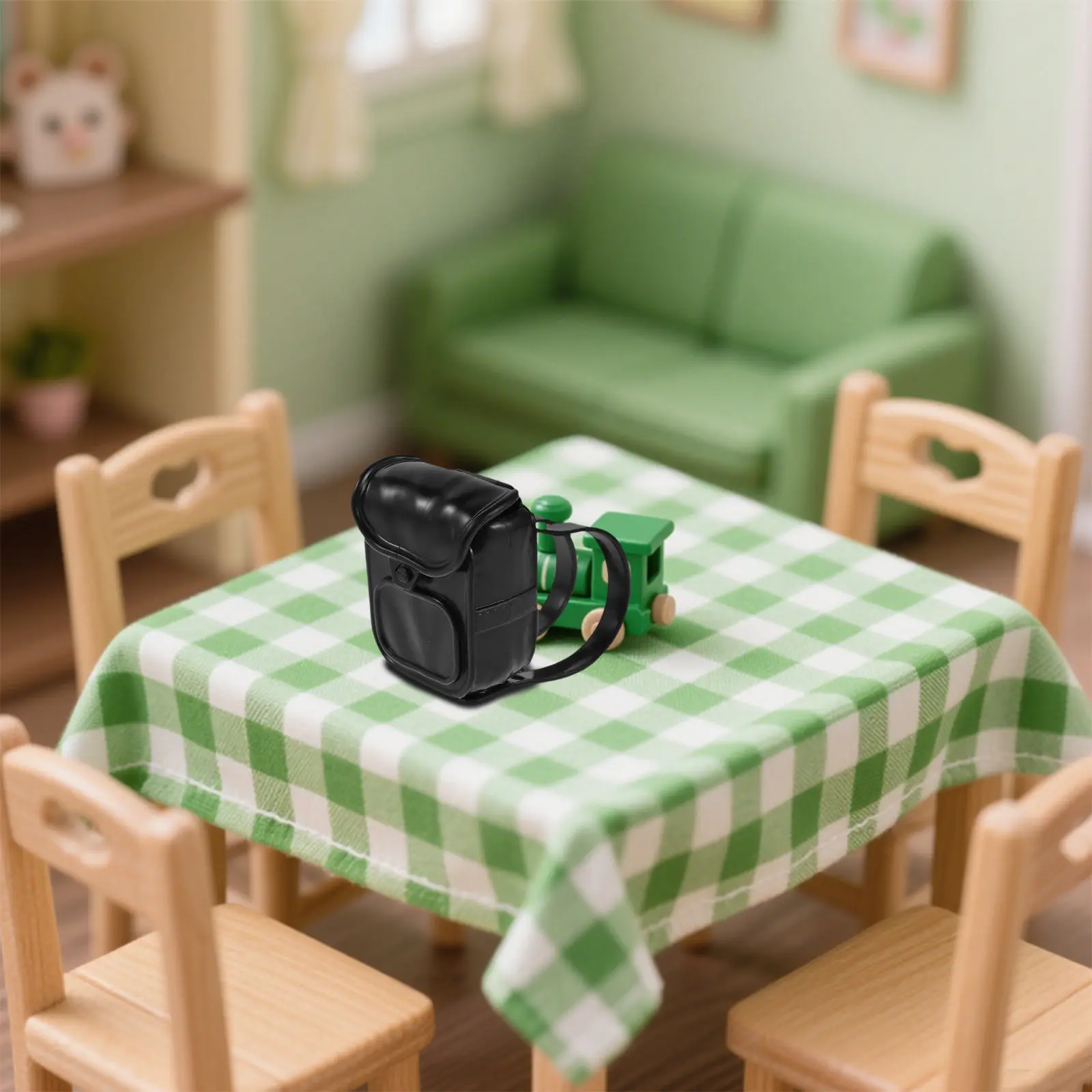 

2Pcs Miniature Backpack Tiny Novelty School Bags Pretend Play Accessories Mini Dollhouse Bag for Creative Storytelling