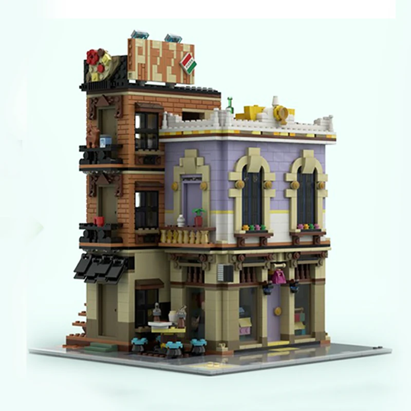 

2030PCS City Hot Selling Street View Moc Modular Friends Business Corner model DIY creative ideas Child Toy birthday Gift Blocks