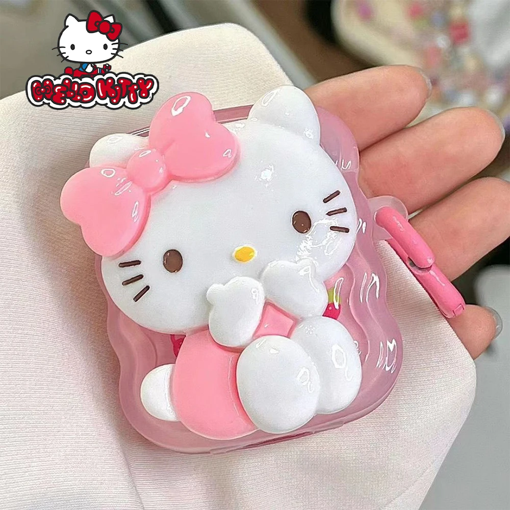 3d Cartoon Hello Kitty Sanrio Airpods Case Apple Airpods 2 Airpods Pro Case Iphone Oortelefoon Accessoires Air Pod Cover Y 2K Geschenken