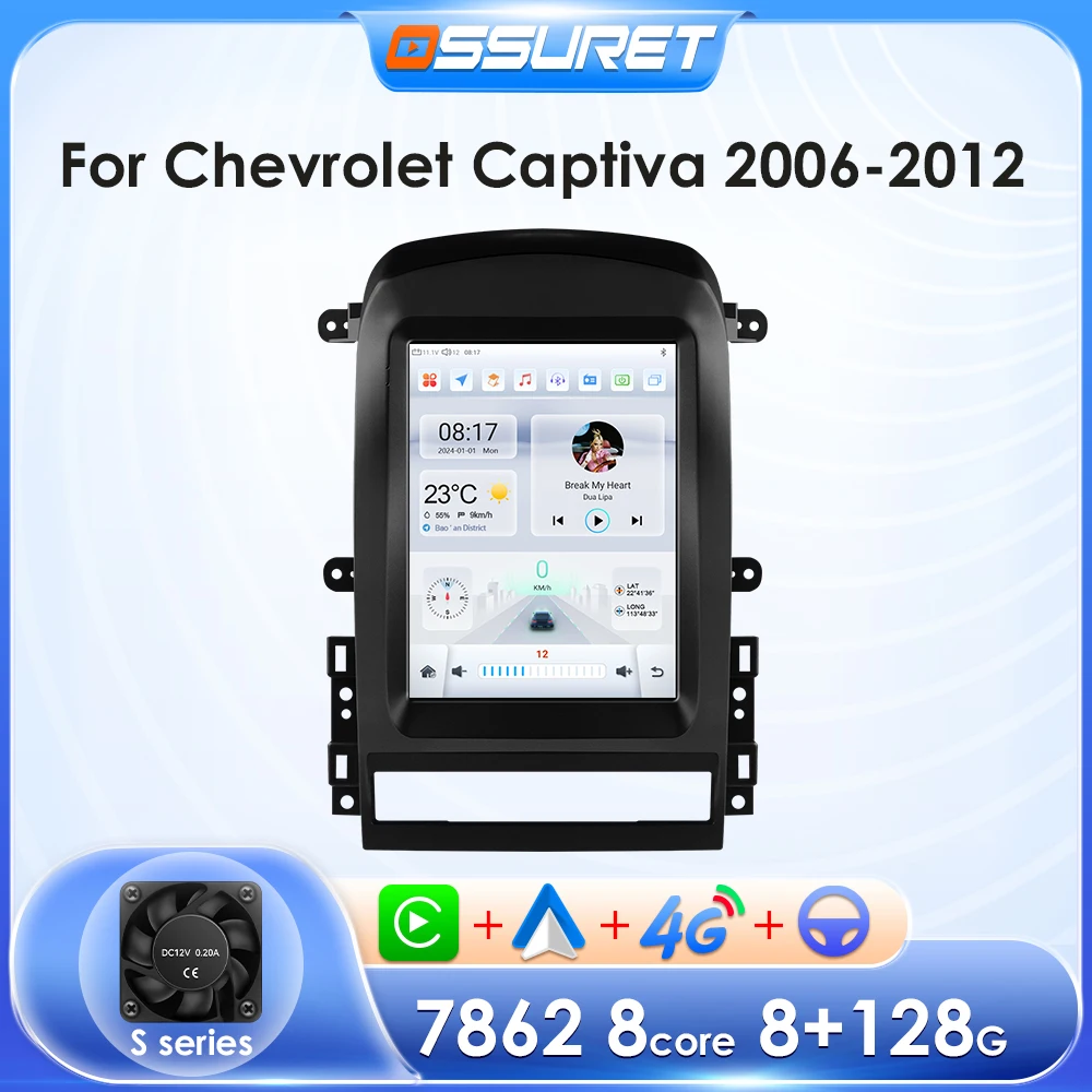 Android Autoradio Player GPS Multimedia für Chevrolet Captiva 2006-2012 Carplay Autoradio Android Auto intelligenten Bildschirm WiFi