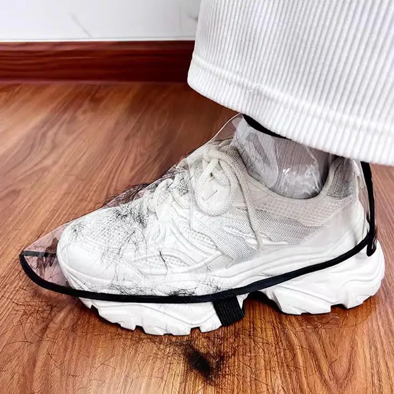 Transparente Schuhüberzüge für den Friseursalon, staubdicht, wasserdicht, rutschfest, leicht zu tragen und zu entfernen, Schuhschutz für Friseur – Detail 7