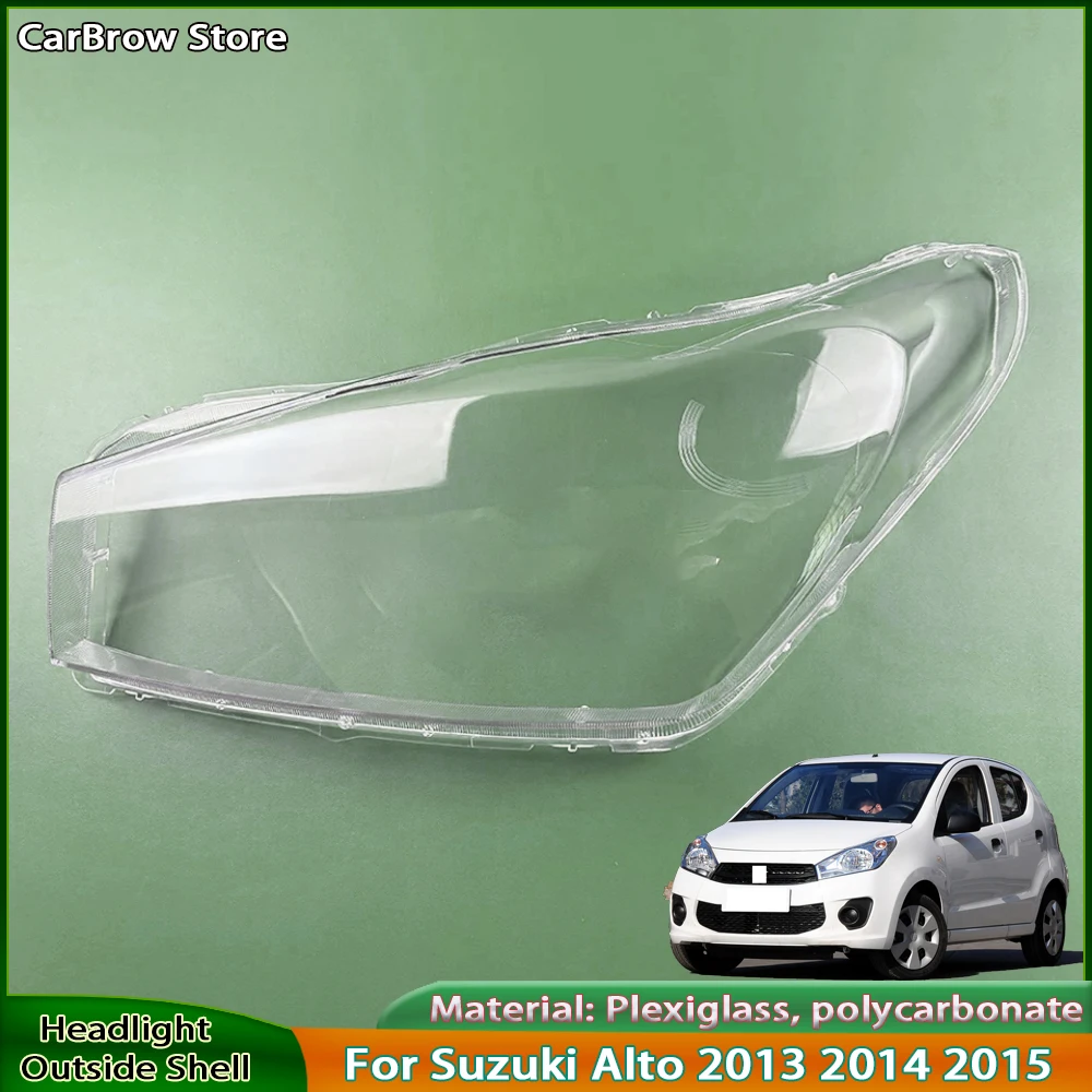 

Headlight Shade Lens Plexiglass For Suzuki Alto 2013 2014 2015 Front Headlamp Cover Transparent Lampshades Lamp Shell Masks