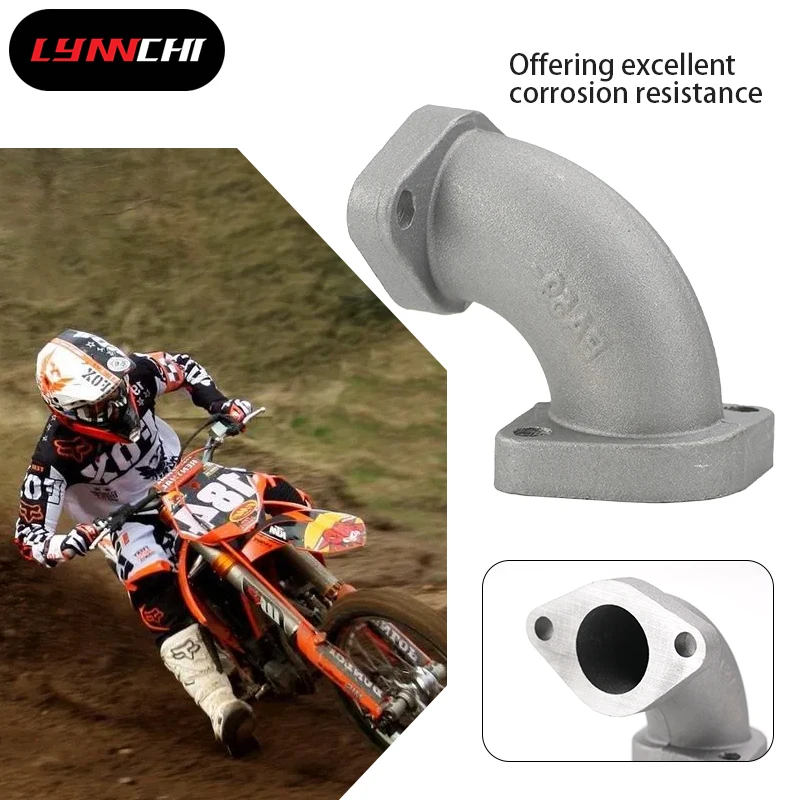 

LYNNCHI мотоциклетная впускная труба двигателя из алюминиевого сплава FA59 для пит-байка ATV Quad шарнирный коллектор аксессуары для мотоциклов