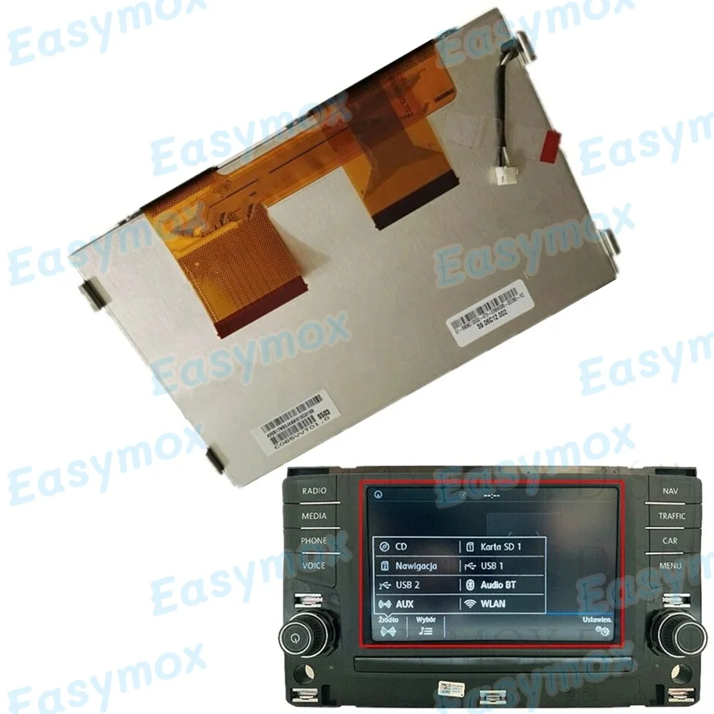 

C065VVT01.0 6.5" LCD Display with Touch Screen for VW Golf MK7 Polo Passat Skoda Octavia MIB Radio Navigation Repair Parts