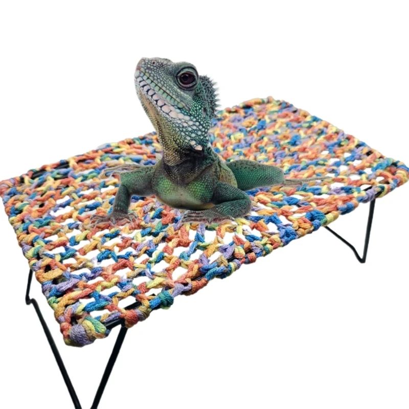 

Lizards Hammock Lizards Crocheted Bed House Small Bird Cage Accessories 203C