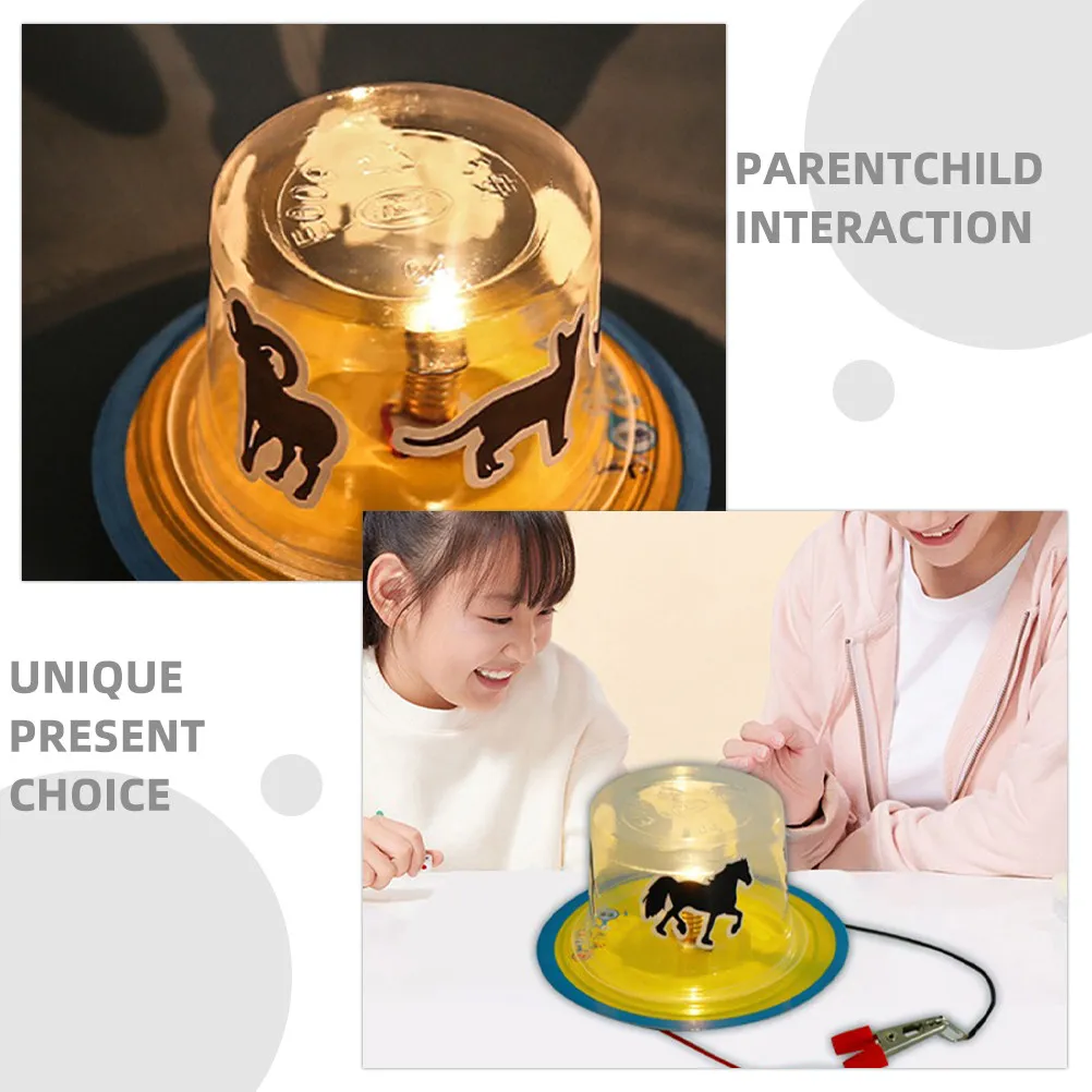 2Sets Shadow and Light Science Experiment Kit DIY Lamp Material Set for Kids Educational Physics Exploration Hands