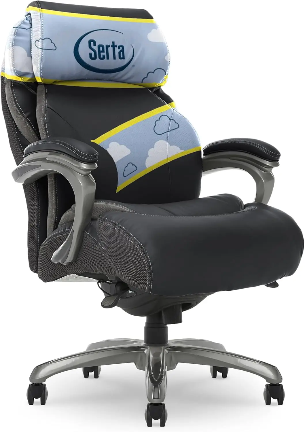 Big and Tall Executive Office Chair with AIR Technology and Smart Layers Premium Elite Foam, Supports up to 350