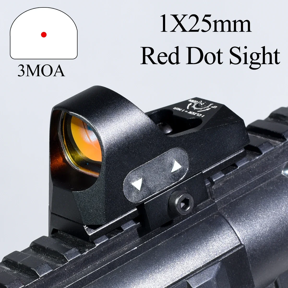 

R3 3MOA Compact Red Dot Reflex Sight Tactical Hunting Airsoft Equipment Optics Scope 20mm Low & QD 1:1 Replica