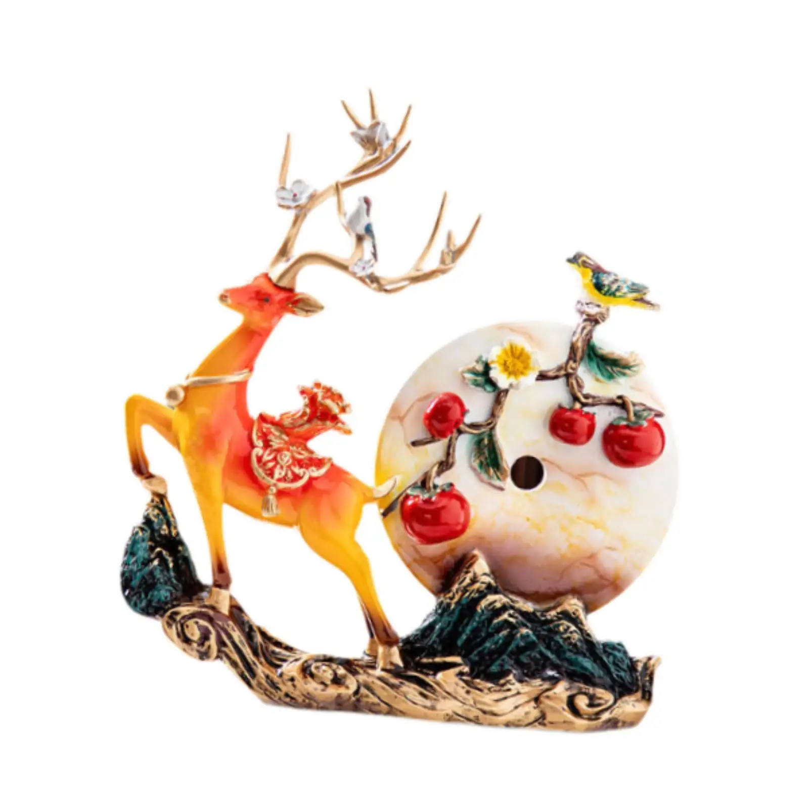 Deer Statue Collection Home Decor Creative Desktop Ornament Deer Sculpture Resin for Porch Office Entrance TV Cabinet Countertop