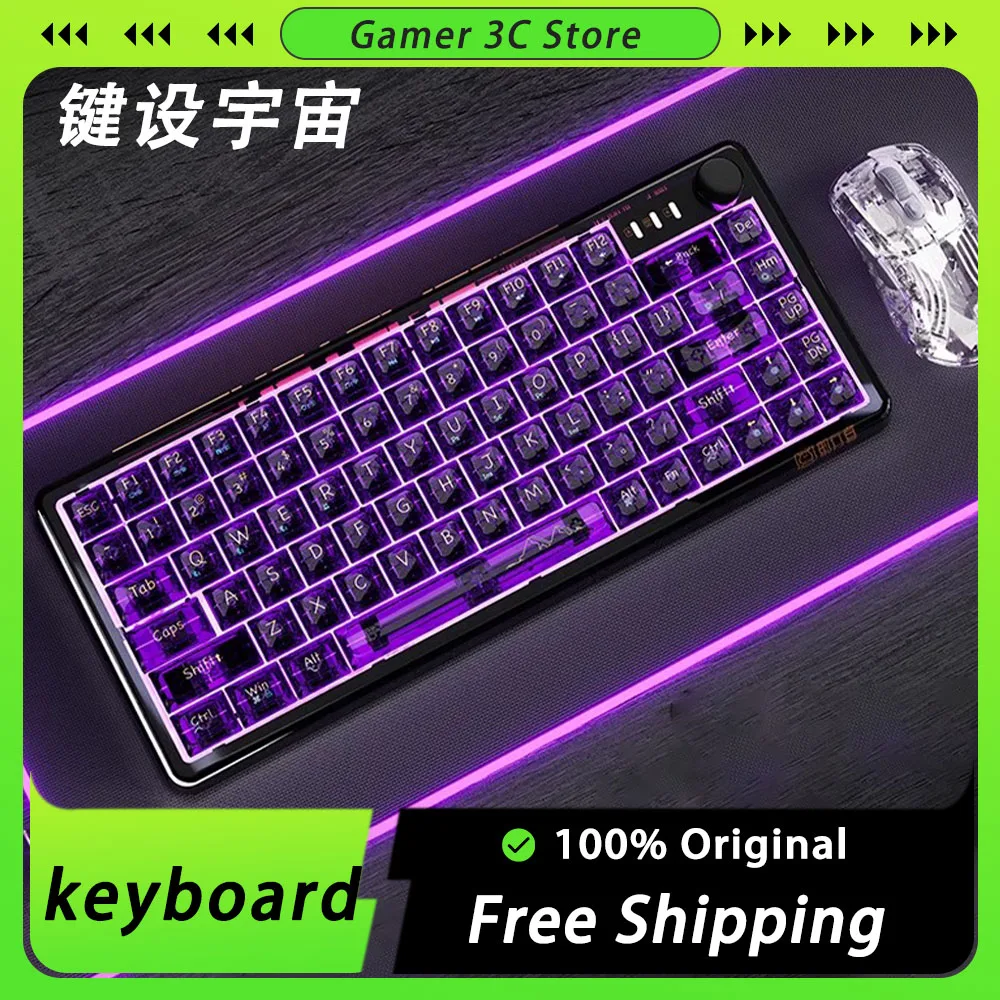 

MT87 Mechanical Keyboard Bluetooth Wireless Three Mode Customize E-sports Keyboard for Office Pc Gamer Varolant Gift Laptop