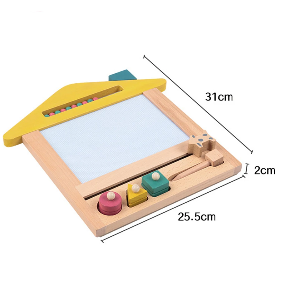 Magnetic DIY Drawing Board Montessori Educational Learning Painting Toys For Kid Boys and Girls Early education