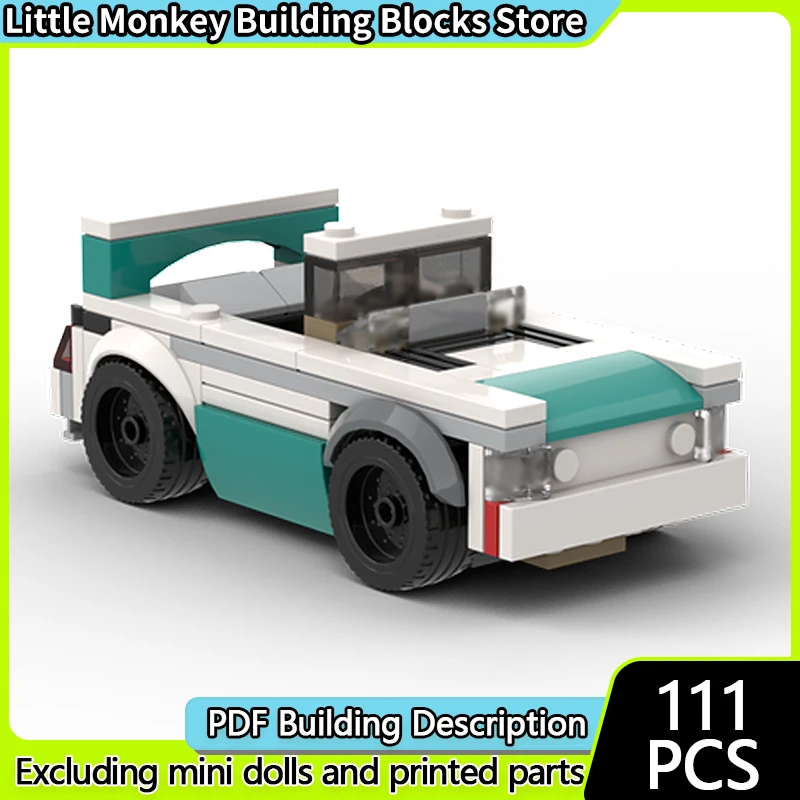

Speed Racing Car Model MOC Building Bricks City Convertible Car Modular Technology Children Holiday Gifts Assemble Toys Suit
