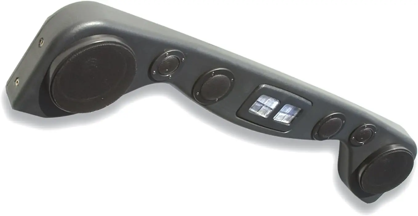 

Vertically Driven 792501 6 Speaker Sound Bar Wrangler 87-02,Black-Hot