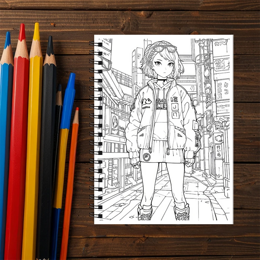 Sunshine Girl Creative Stress Relief Adult Coloring Book - 8.3 x 11.2 inches 22 pages - Office Stress Relief, Concentration Trai