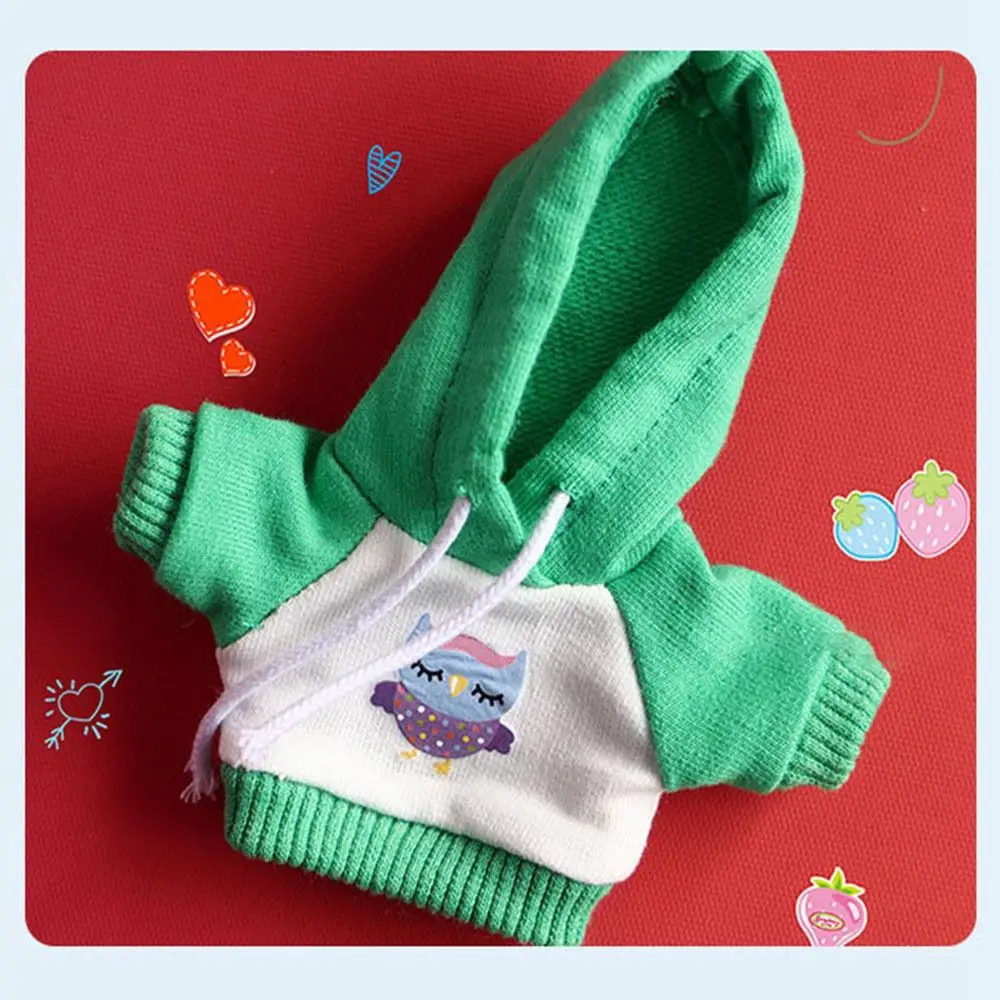 Handmade Cute Hoodies For 10cm Cotton Dolls Casual Wear Sweatshirt Outfits Fashion Clothes Dolls Accessories Kids Toys