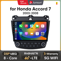 Junsun Android Wireless CarPlay Auto Car Radio For Honda Accord 7 2003-2008 Car Intelligent Systems DSP SWC RDS GPS FM BT