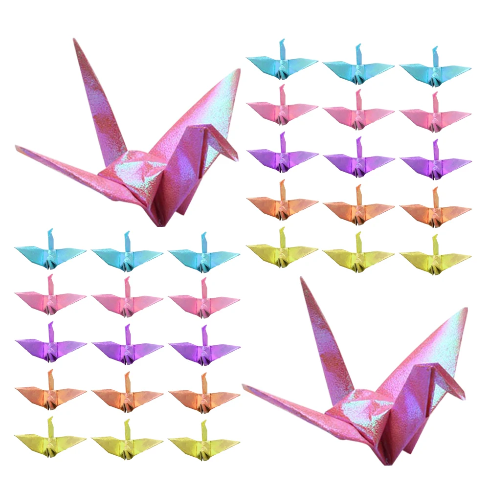 

Thousand Paper Crane Decoration Origami Anniversary Decals Centerpiece Kids Kit