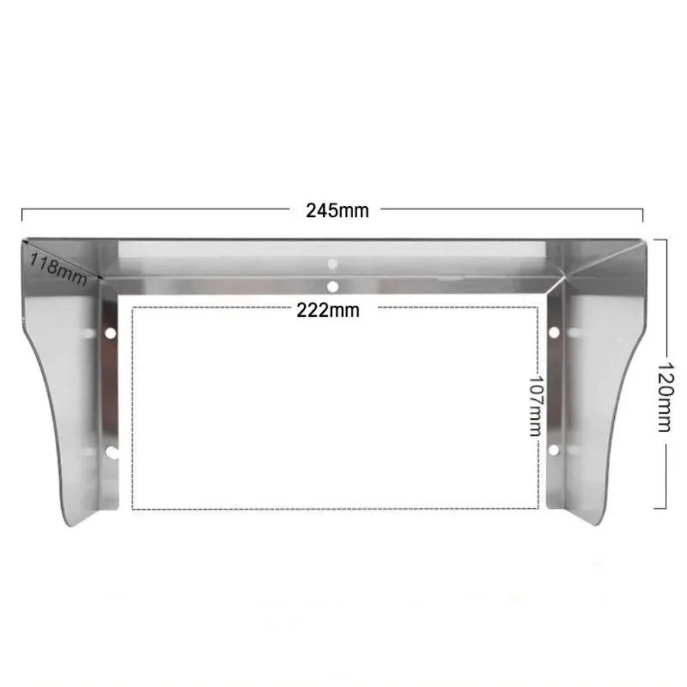 جودة الفولاذ المقاوم للصدأ غطاء مقاوم للماء المضادة للتصادم غير نافذ للمطر جرس الباب غطاء للمطر الأدوات المنزلية حماية التبديل في الهواء الطلق #1