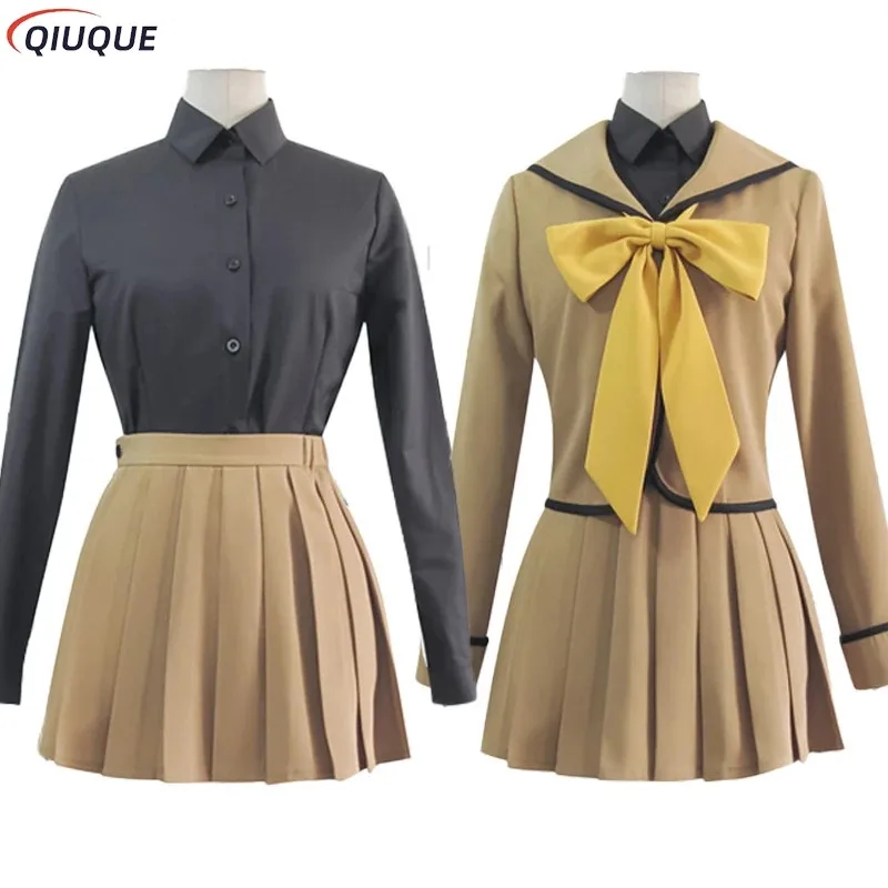 

qq023Nanami Momozono Cosplay Costume School Uniform Sailor Suit Tops Skirt Outfit Halloween