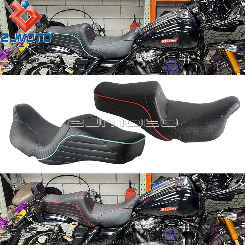 Motorcycle Accessories Club Style 2-Up Seat Gel Cushion For Harley Touring Street Glide FLHXS FLHX FLHXST FLHXSE 2008-2025