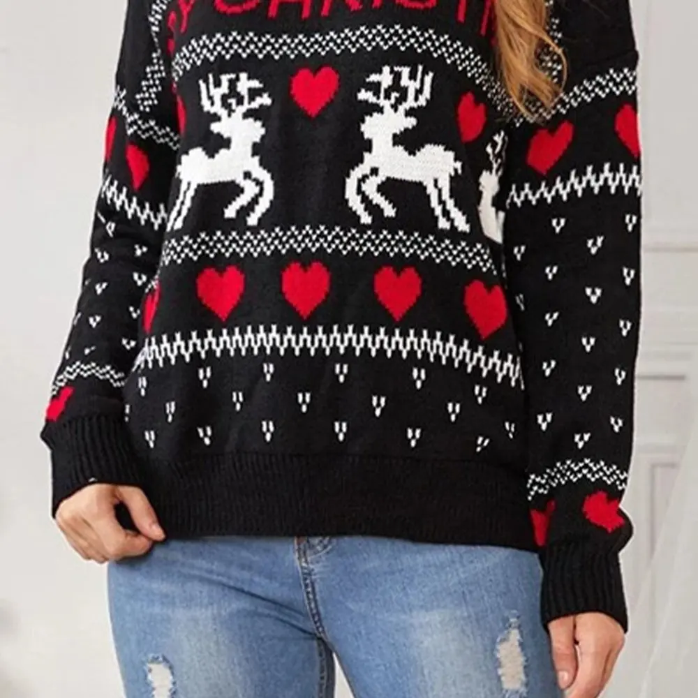 

Business Commute Style Long Sleeve Round Neck Sweater Fitted Design Straight Tube Sleeves No Decoration Required