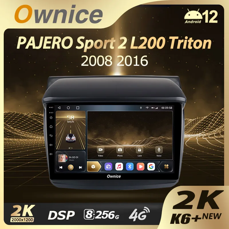 

Ownice K6+ 2K For Mitsubishi Pajero Sport 2 2008 - 2016 L200 4 2006 - 2015 Triton 2006 - 2014 Car Radio Multimedia Navi Android