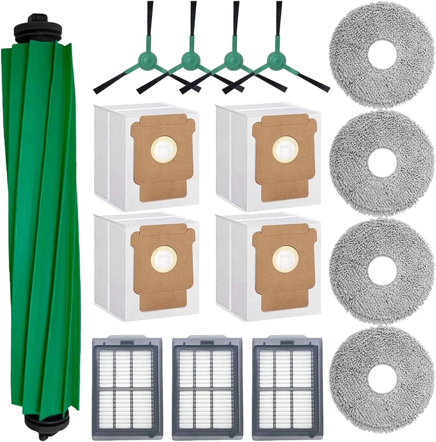 

Accessories For iRobot Roomba Plus 405 Combo / 505 Combo Robot Vacuum Spare Parts Main/Side Brushes Mop Cloths Filters Dust Bags