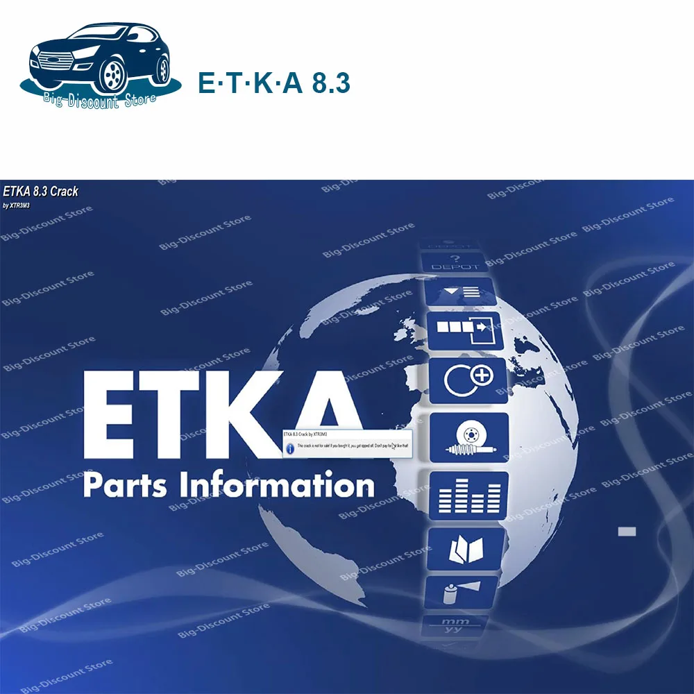 Etka 8 .3 for A-udi for V-W Auto Repair Software Group Vehicles Electronic Parts Catalog Newest ETKA 8.3