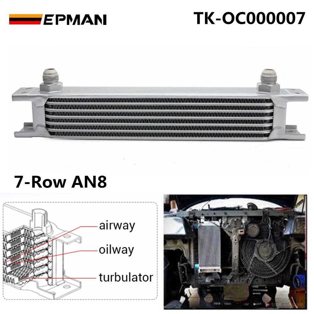 Universal 7-Row AN8 Oil Cooler Engine Transmission British Type  TK-OC000007