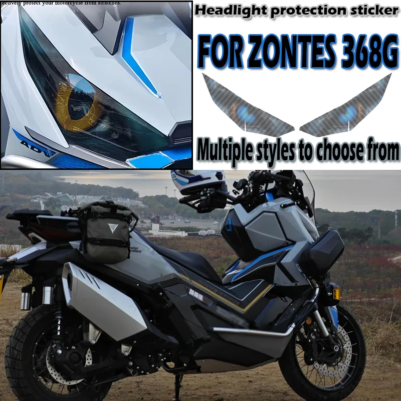

Headlight Sticker Waterproof Motorcycle Decals for Zontes 368G 2024 Accessories Head Light Motorbike Stickers