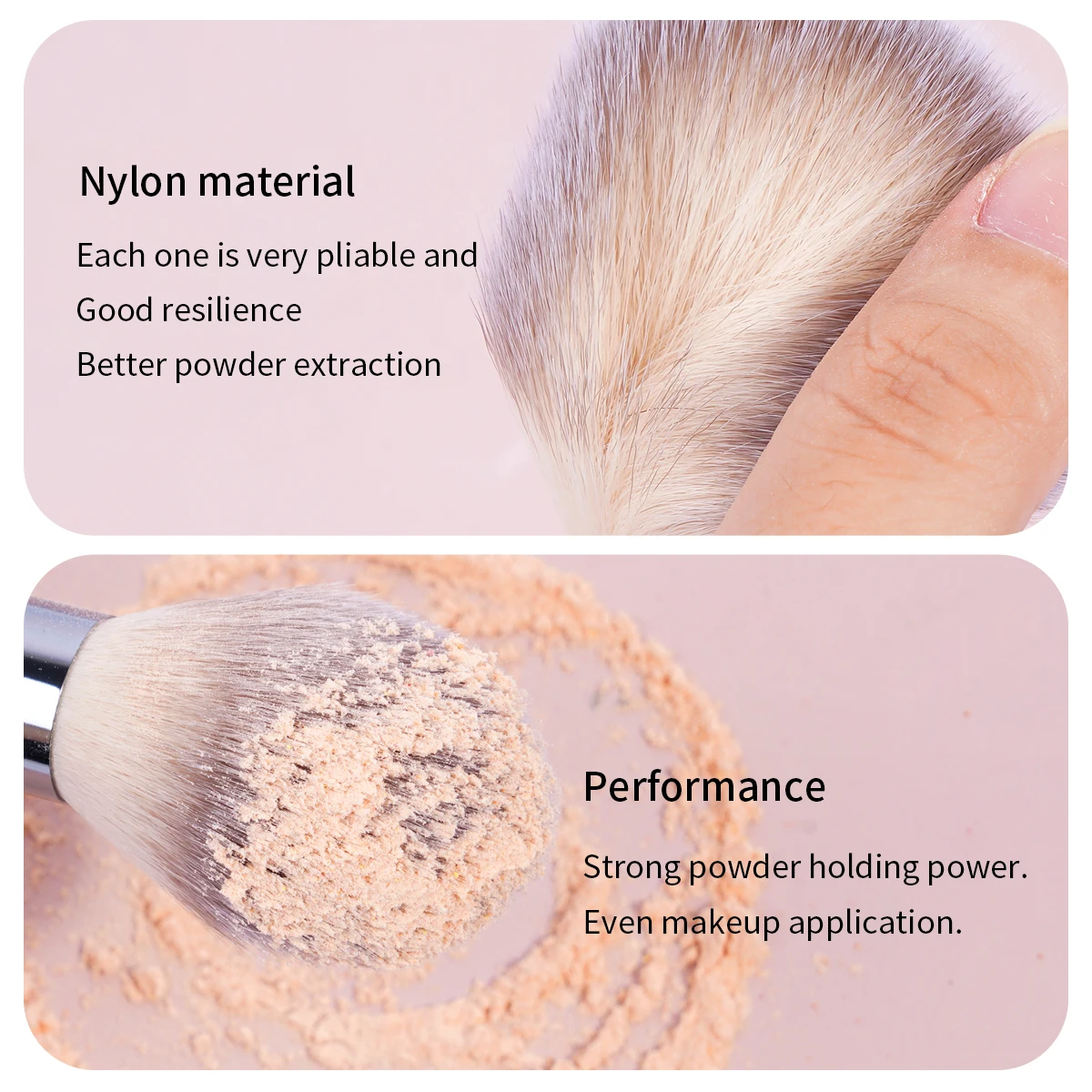 MAANGE 1/2pcs Makeup Brushes Foundation Concealer Powder Brush Soft Detail Eyeshadow Brush Cosmetic Flawless Make Up Tools