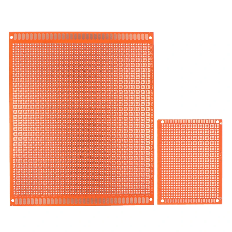 5pcs 7*9/15*18cm Single Side Prototype Board Breadboard Universal Board Experimental Bakelite Copper Plate Board Yellow