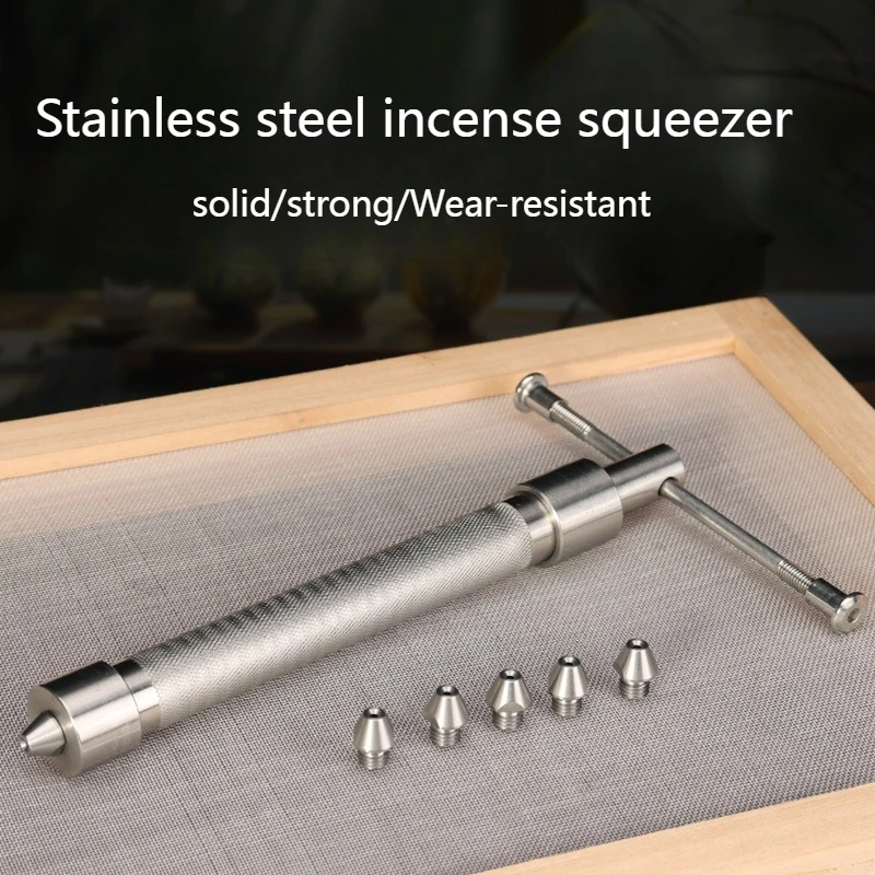 Stainless Steel Incense Extruder Tool Set DIY Homemade Stick Incense Press Mould Hand Operated Incense Making Extruding Machine