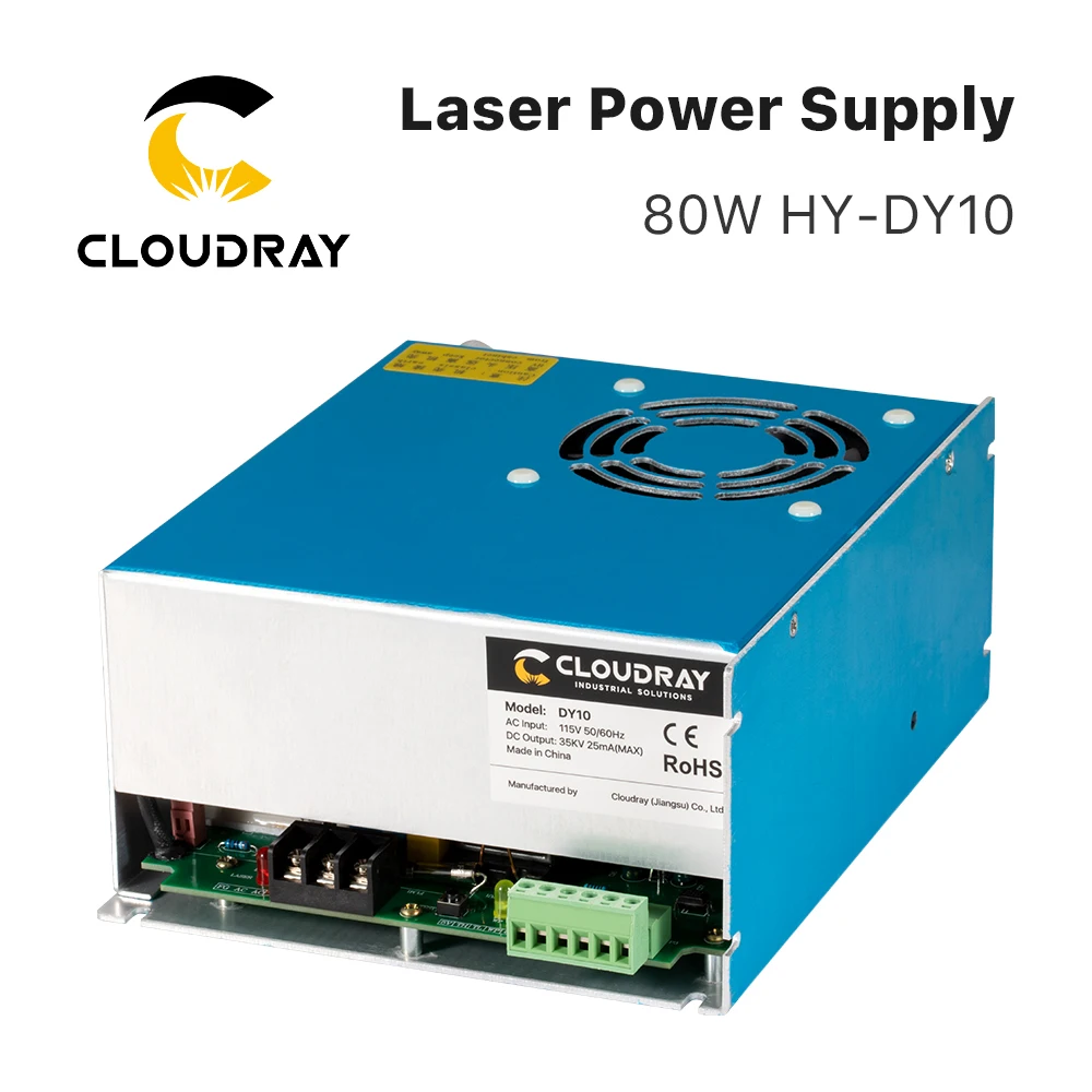 Cloudray-Fonte de alimentação a laser para gravação e máquina de corte, Dym10 CO2 Laser Tube, RECI W1, Z1, S1, DY Series