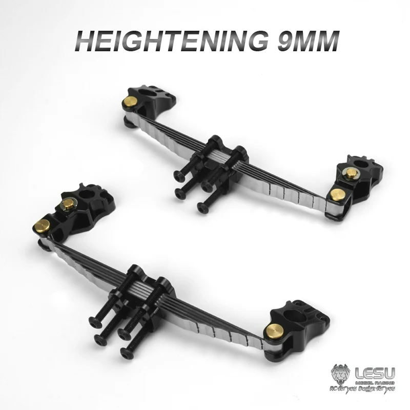 

US Stock LESU Metal Raise 9Mm Front Suspension for 1/14 Tamiyay RC Tractor Truck Hydraulic Dumper Model Non-Powered Axle Th13075