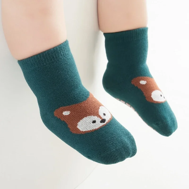 Spring Autumn Sock Baby Boys Girls Anti-Slip Floor Socks Infant Kids Trampoline Shoes Children School Sports Mid Calf Long Socks