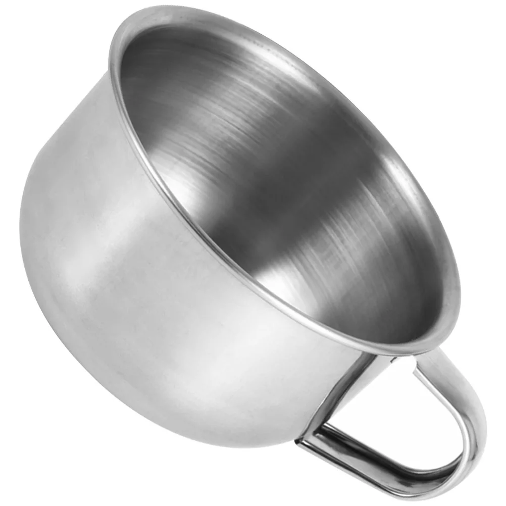 ถ้วยโกนหนวดโลหะ ดีไซน์ทรงกลม อุปกรณ์เสริมสำหรับผู้ชาย วัสดุคุณภาพสูง ทนทาน พกพาสะดวก ใช้ในบ้านหรือเดินทาง