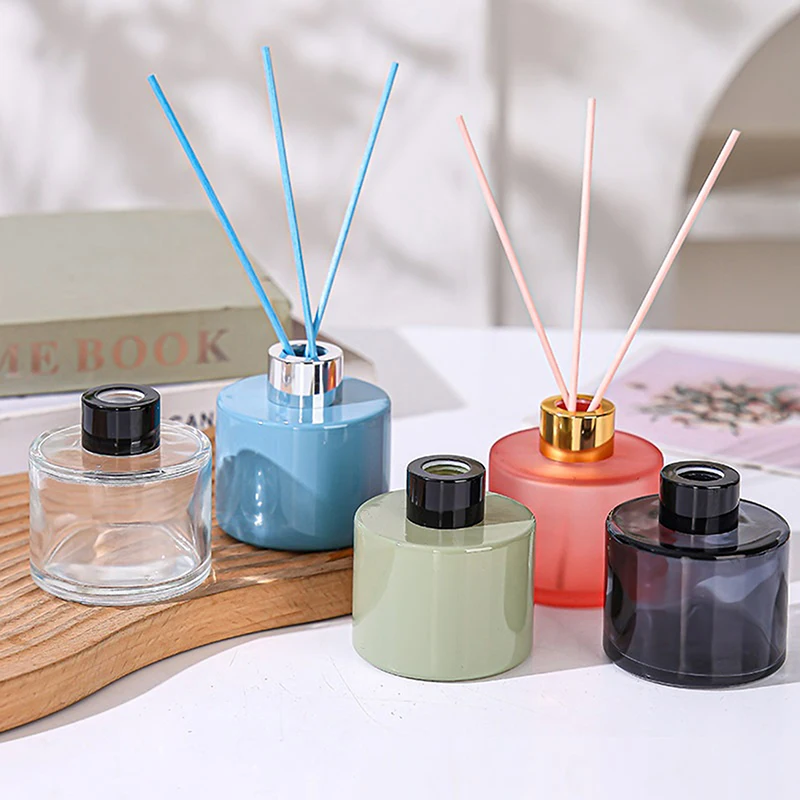 Bouteille vide en verre d'aromathérapie de 150ml, bouteille diffuseur de parfum en rotin, diffuseur de parfum, récipient en verre pour la décoration de la maison