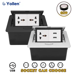 Universal Standard Thailand Hidden Type Table Socket Household Kitchen indoor office desk Small table socket Pop Up