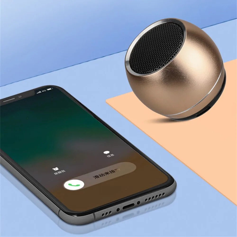 U3 TWS Interconnect Portable Mini Wireless Stereo Speaker Bluetooth  Metal Heavy Subwoofer Outdoor Speaker