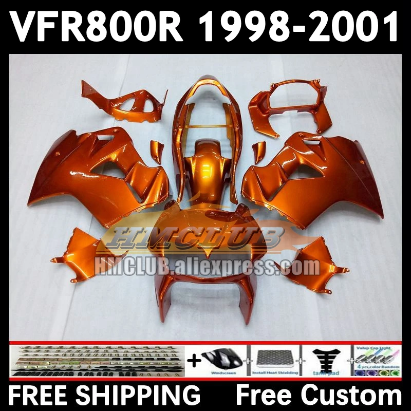

Fairing For HONDA Interceptor VFR800RR VFR 800RR all orange 800 68No.5 VFR800 RR 98 99 00 01 VFR-800 1998 1999 2000 2001 Body